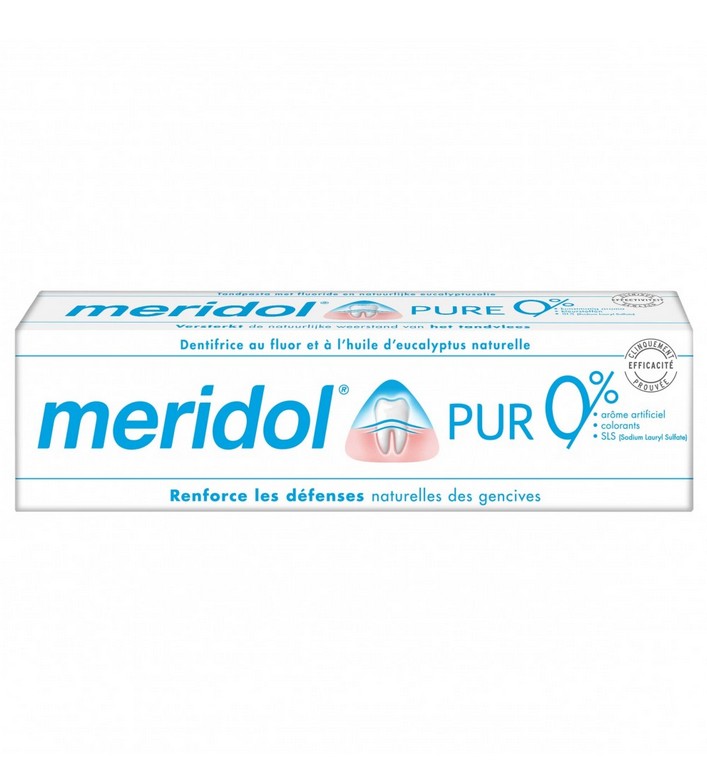 Meridol Pur 0% Dentifrice 75ml